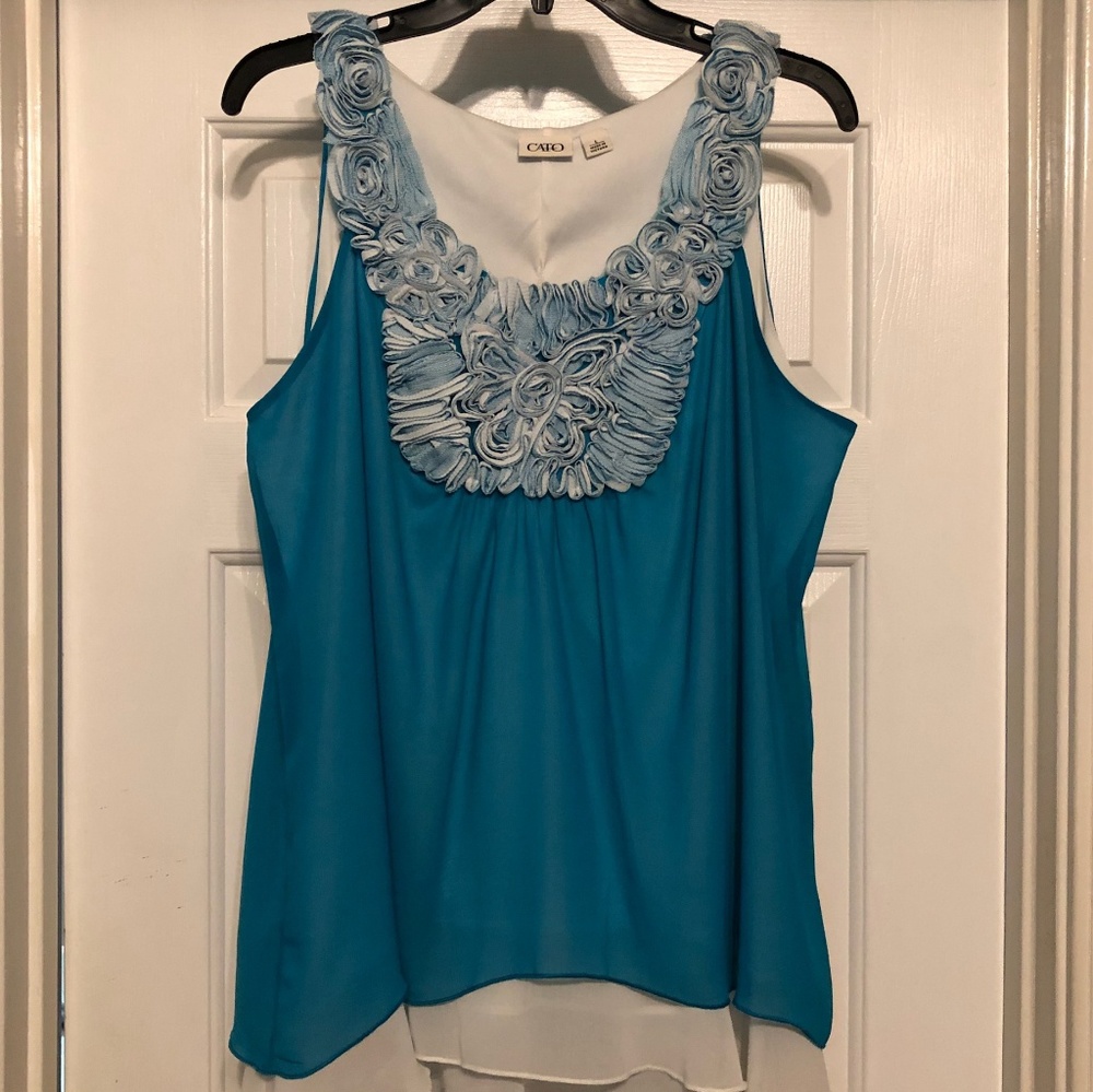 Women's sleeveless layered blouse